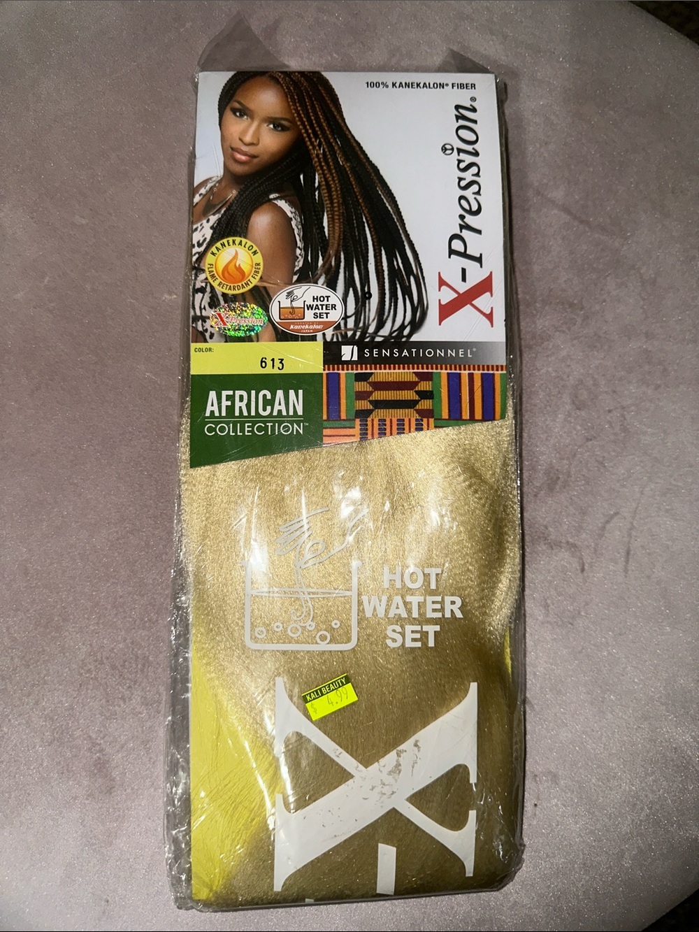 Sensational X-Pression African Collection Synthetic Braiding Hair - Blonde (613)